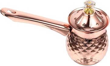 EXQUIMEUBLE Cafeteira Leite Cafeteira Turca de Aço Inoxidável Panela de Aço Inoxidável Cezve Antiaderente Pote de Leite Panela de Café Árabe Panela Panela de Sopa Potes de Leite Aquecedor Doméstico Chaleira