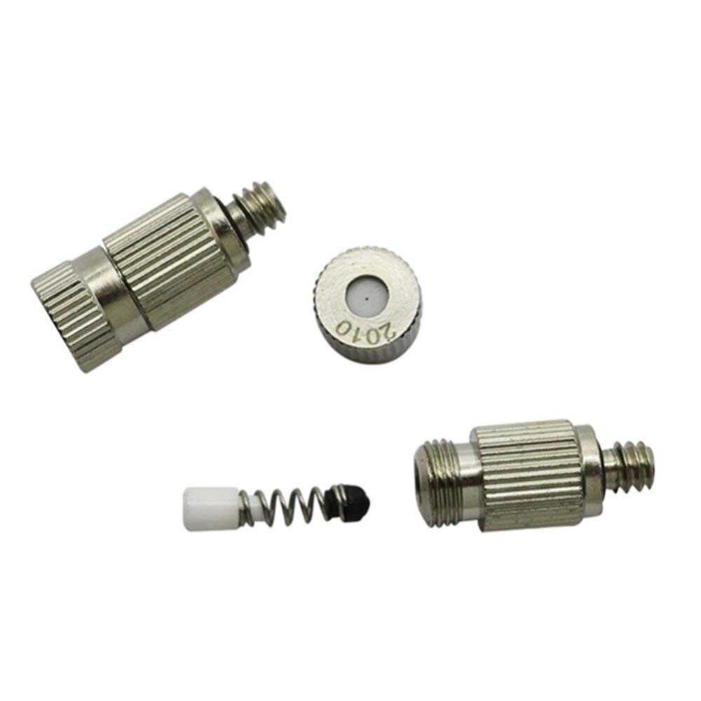 Ugello di nebulizzazione regolabile in ottone, Ugello spruzzatore nebulizzante nebulizzatore 0,1-0,5 mm Raffreddamento for la rimozione del giardino della serra(0.2 Mm)