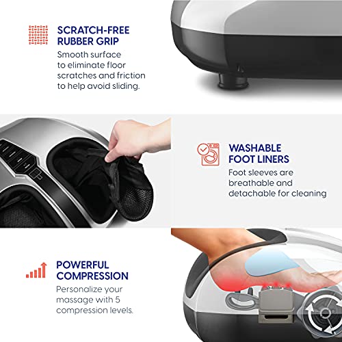 Belmint Foot Massager Machine - Shiatsu Foot Massager With Heat, Deep-Kneading Foot Massager For Plantar Fasciitis, Neuropathy - Unique Gifts For Him Her/Women & Men #TOP7