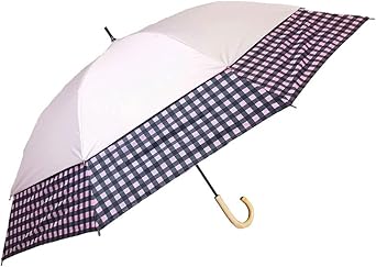 新品未使用　FORME 晴雨兼用傘　ギンガムチェック ギンガムチェックがかわいい！二段式折畳み晴雨兼用傘 [OSL104