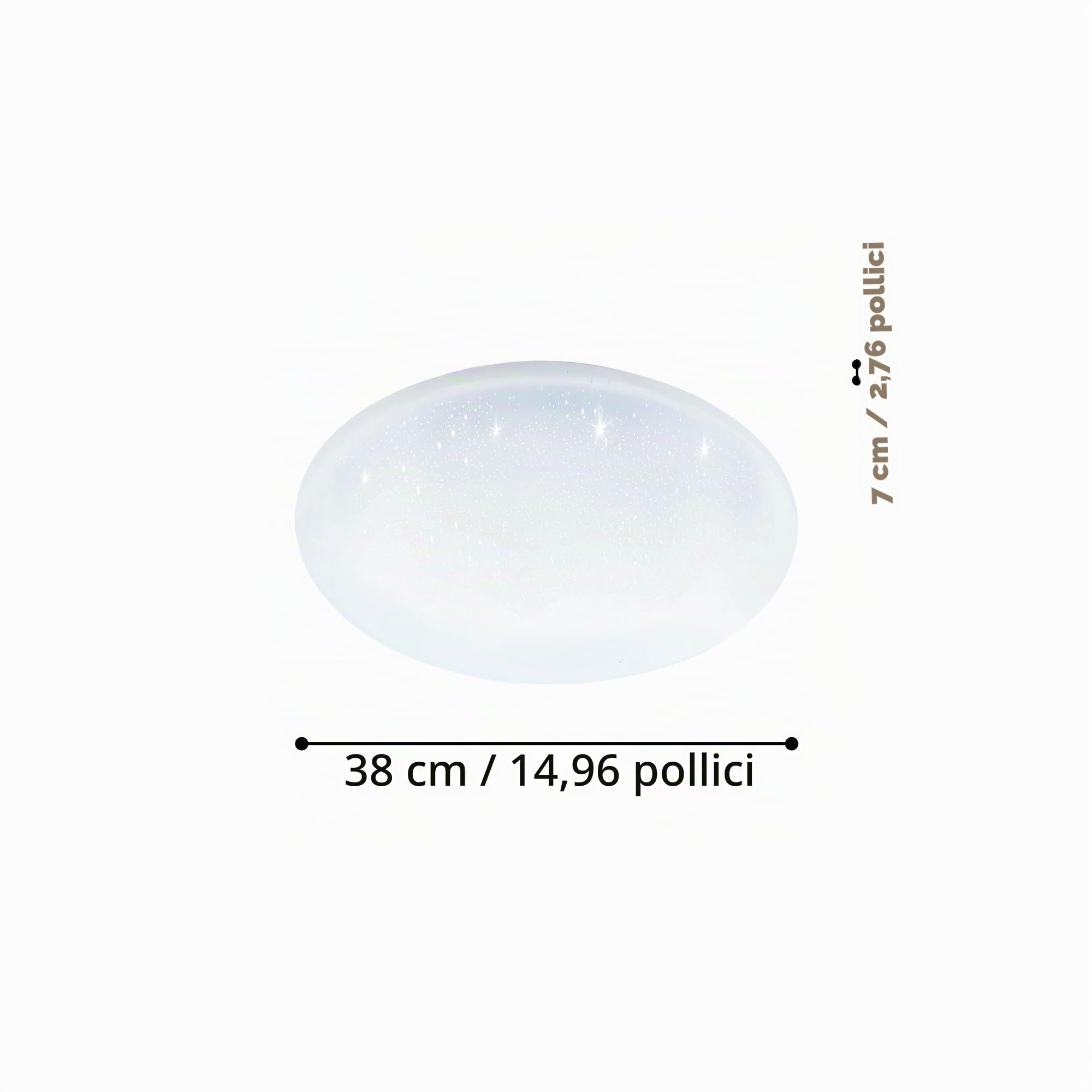 Eglo connect.z Smart Home Led plafoniera Totari-Z, plafoniera cielo | stellato Ø 38 cm, ZigBee, app e controllo vocale, colore della luce regolabile, dimmerabile