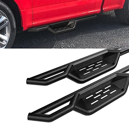 Estribos laterales estilo tubular HD Ridez negro para Ford miniatura 4