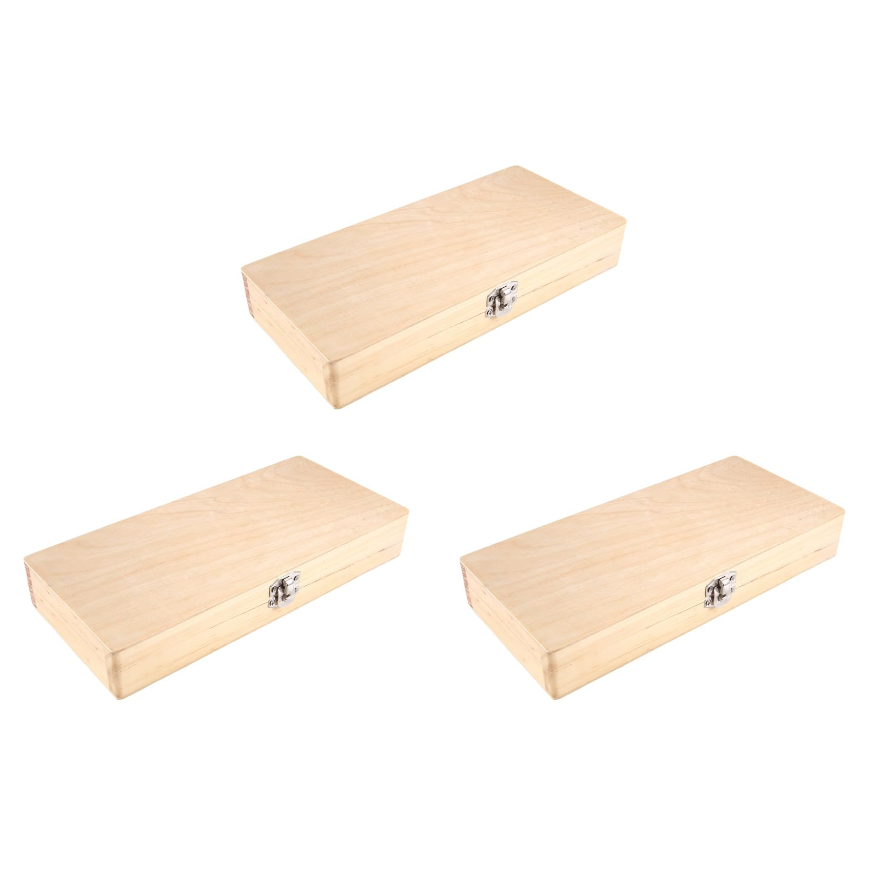 Hndhbfgrt 3X Wooden Slide Storage Box, Holds 50 Slides, Microscope Slide Box
