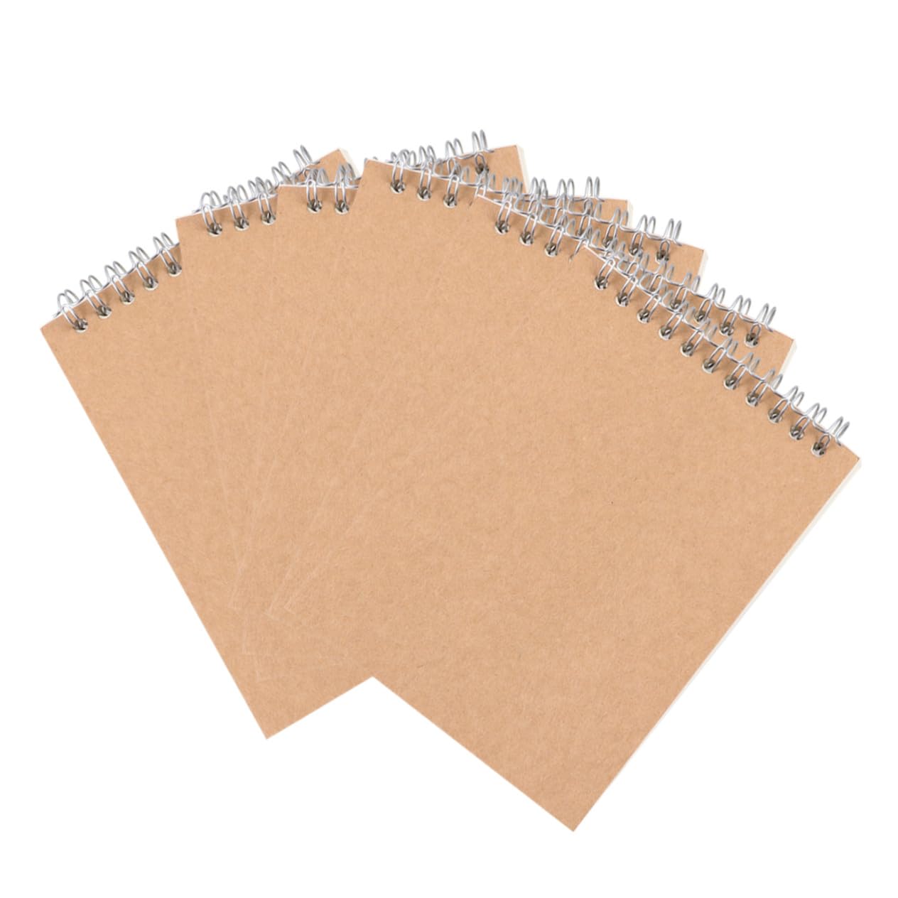 12 pièces Lot de Kraft à Spirale Cahier de Notes Vierge pour Étudiants Bureau et École pour Journaux Croquis et Prise de Notes