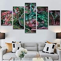 SIGNWIN 5 Panel Canvas Wall Art Deep Under for Home Decorations Ready to Hang - 60