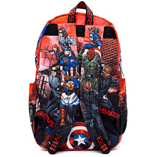 Wondapop Disney Marvel Avengers Captain America 17" Full Size Nylon Backpack3