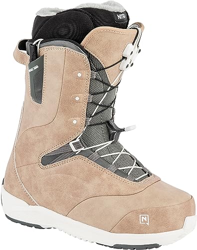 Nitro Crown TLS-Scarpone da Snowboard Leggero con Sistema di Allacciatura Rapida Allround Freestyle Freeride Softboot, Barca Donna, Terracotta, MP 23.5 // EU 36 2/3 // US Wmn 6