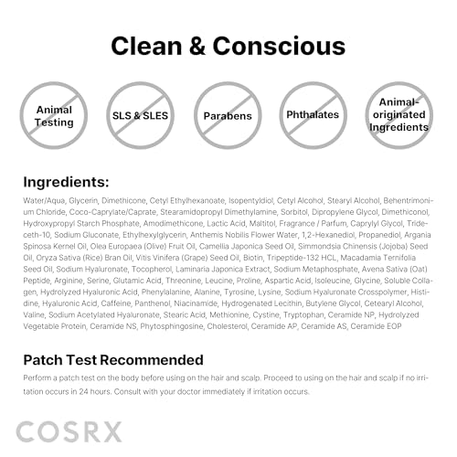 COSRX PEPTIDE 132 Hair Repair Treatment for Dry Damaged Hair, 4.05 fl oz - image 9
