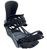 Chamonix Lognan Snowboard Bindings 2026 – All-Mountain, Medium Flex, 3D Profile Ankle Strap, Toe Cap Strap, Padded Baseplate, 2x4 & 4x4 Compatible, Unisex