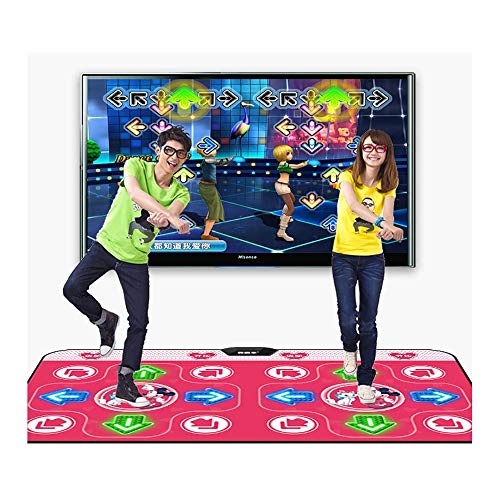 Preisvergleich Produktbild XUMING Doppelte Tanzmatte, rutschfeste Tanzmatte mit Kabel, leidenschaftlicher Tanzschritt-Deckenrhythmus und Beat-Spielmatte für PC und Fernseher mit USB