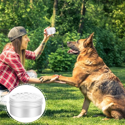 POPETPOP Hundeduft Trainingsbox 80Ml Aluminium Geruchsdose Mit Belüftung Für Nasenarbeit Hunde Suchtraining Und Arbeitsausrüstung