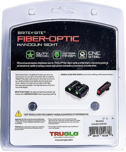 Image of TruGlo Fiber Optic Handgun Pistol Laser Sight Accessories Fits Most Smith and Wesson M&P