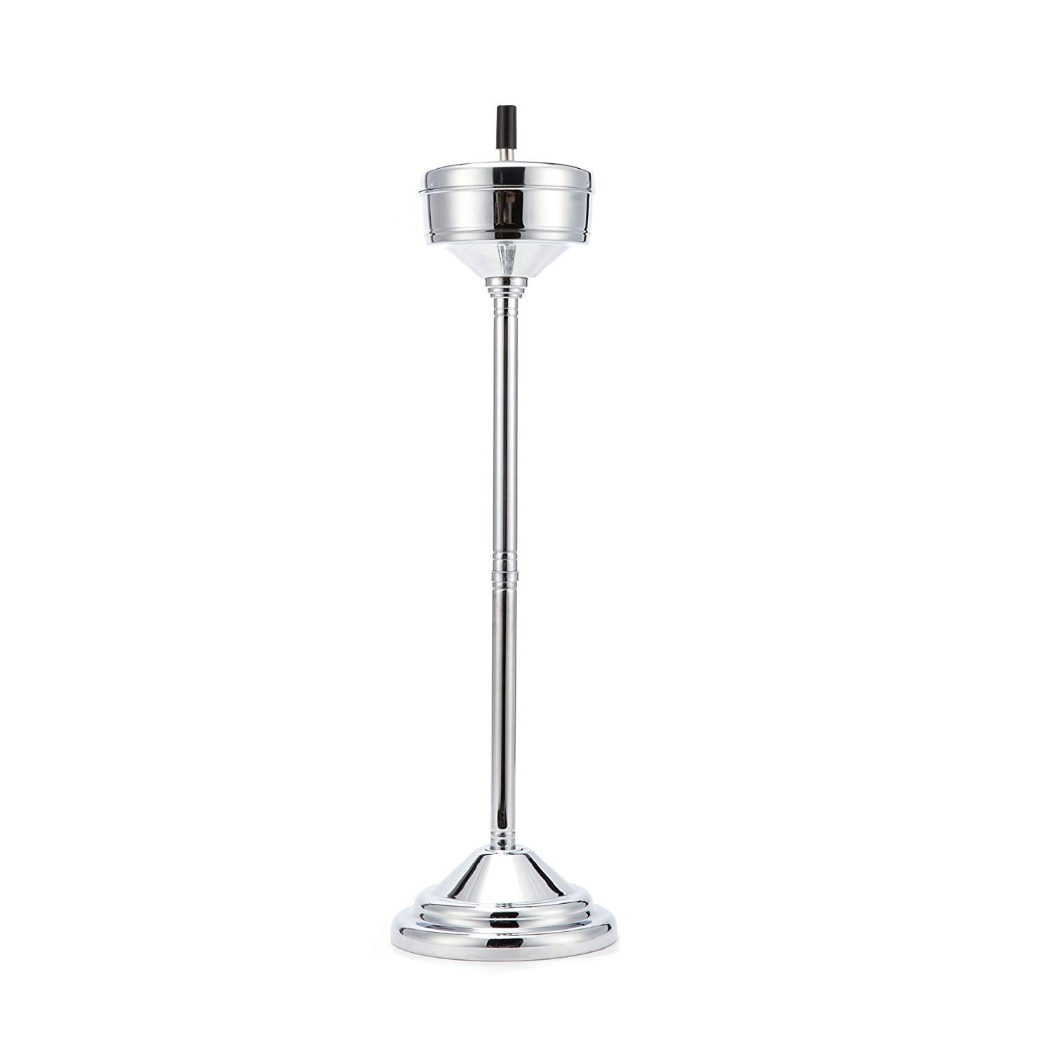 Posacenere Da Pavimento Regolabile In Acciaio Inox – Altezza 54,6-88,9 Cm, Autopulente, Capienza 40 Mozziconi