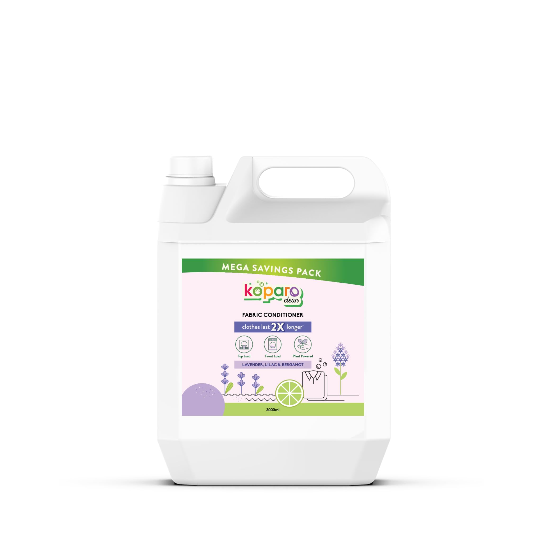 Koparo Natural Fabric Conditioner & Fabric Softener | 3 Litres | Lavender | Organic, Eco Friendly & Non Toxic | Top Load & Front Load Washing Machine | Protects Shine & Safe for Baby Clothes (B0CZXDMT28) Amazon Price History, Amazon Price Tracker