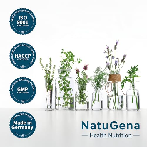 NatuGena Folsäure Liquid, Vitamin B9 Quatrefolic Folsäure in flüssiger Formulierung (Tropfen), bioaktive Folsäure als Methyltetrahydrofolat (5-MTHF), 20 ml / 300 Tropfen (75 Tage Packung)