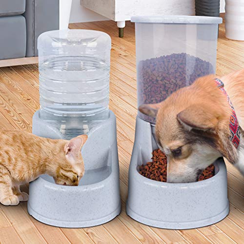 Noodoky Automatic Cat feeders and 2.5L Waterer, Auto Gravity Water and Food Dispenser for Small Medium Cat Dog, Pet… - Image 7