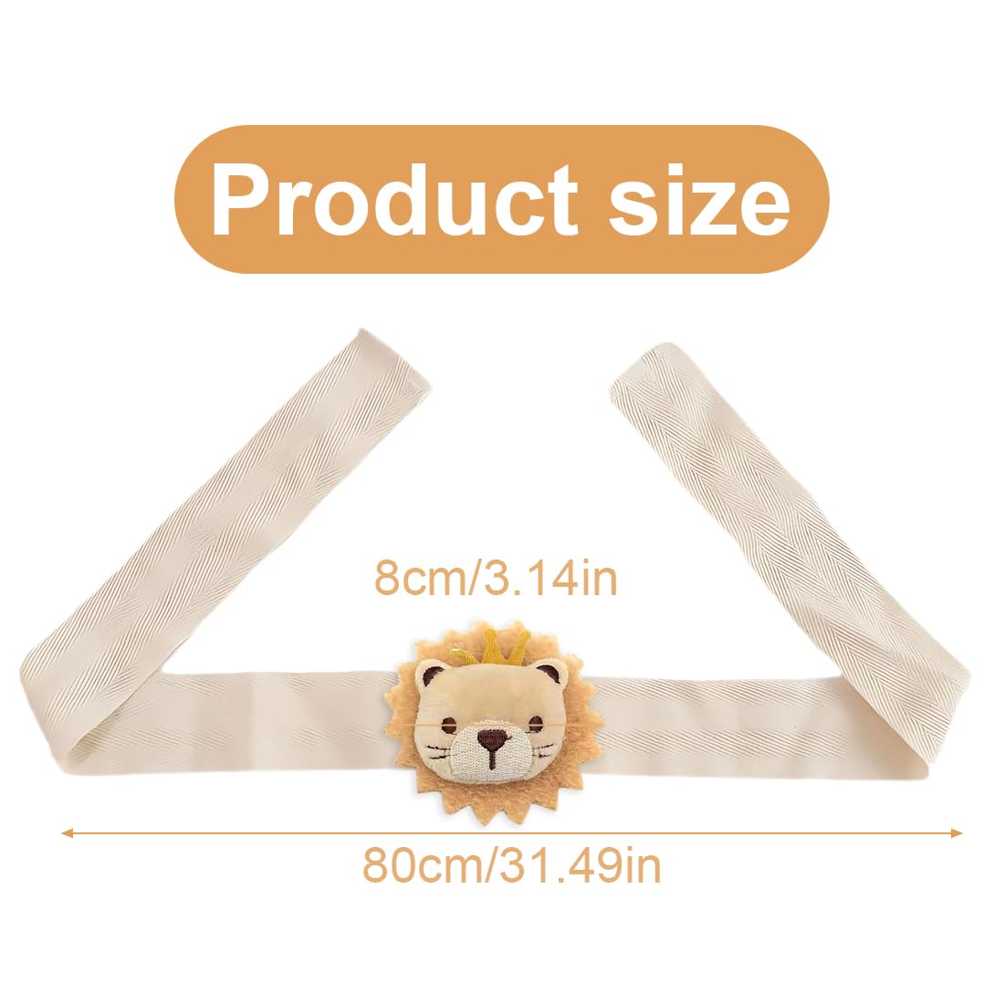 2 pezzi in tessuto di girasole tendina a forma di cartone animato fermatenda per tenda carina cravatta posteriore drappeggio Holdback per camera da letto dei bambini, colore giallo limone