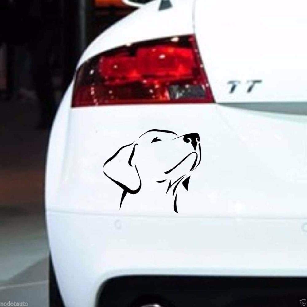 Labrador Retriever Dog Fun Window Sticker Vinyl Decal Black/White 14CM x 12CM