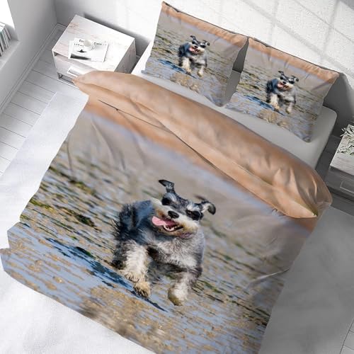 Housse de couette 200x200 anti-plis avec fermeture éclair