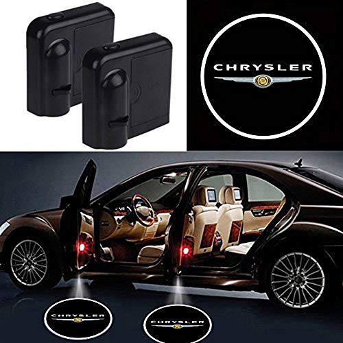 Wireless Car Door Led Welcome Laser Projector Logo Light Ghost Shadow Light Lamp Logos For Chrysler All models(2 Pcs)