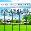Solar Wind Spinner With Lights – 60" Garden Decor, Colorful Outdoor Art