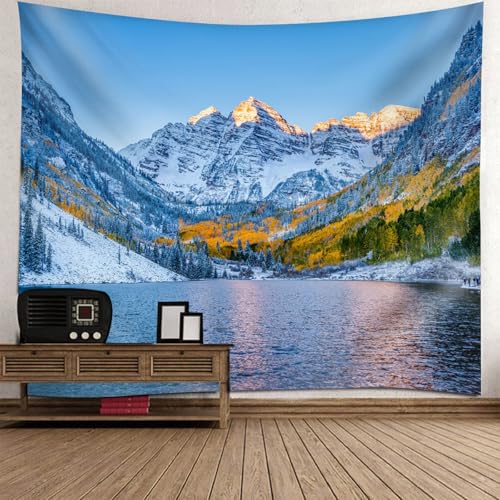 Tenture Murale Lac et Montagnes pour Métamorphoser un Mur Nu