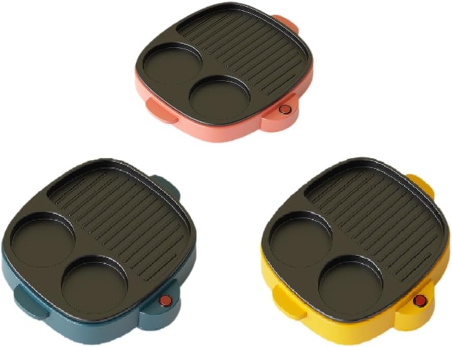Electric Breakfast Maker for Home & Kitchen | Multifunction Non-Stick Omelette Pan with Hot Pot Steamer & Grill | Fast Heating Smokeless Electric Cooker for Eggs, Pancakes, Steak, Burgers & Snacks-image-36