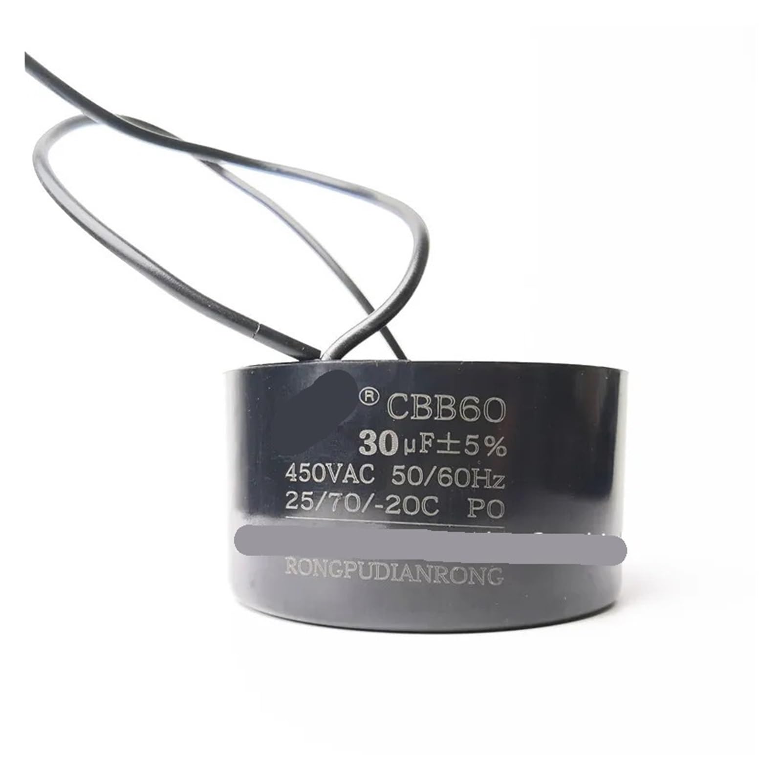 CBB60 kondensator pompy głębinowej ze stali nierdzewnej 450 V 15 UF 20 UF 25 UF 30 UF 35 UF 40 UF 45 UF 50 UF 60 UF 70 UF 80 UF kondensator pompy olejowej (80UF 40 x 80 mm)