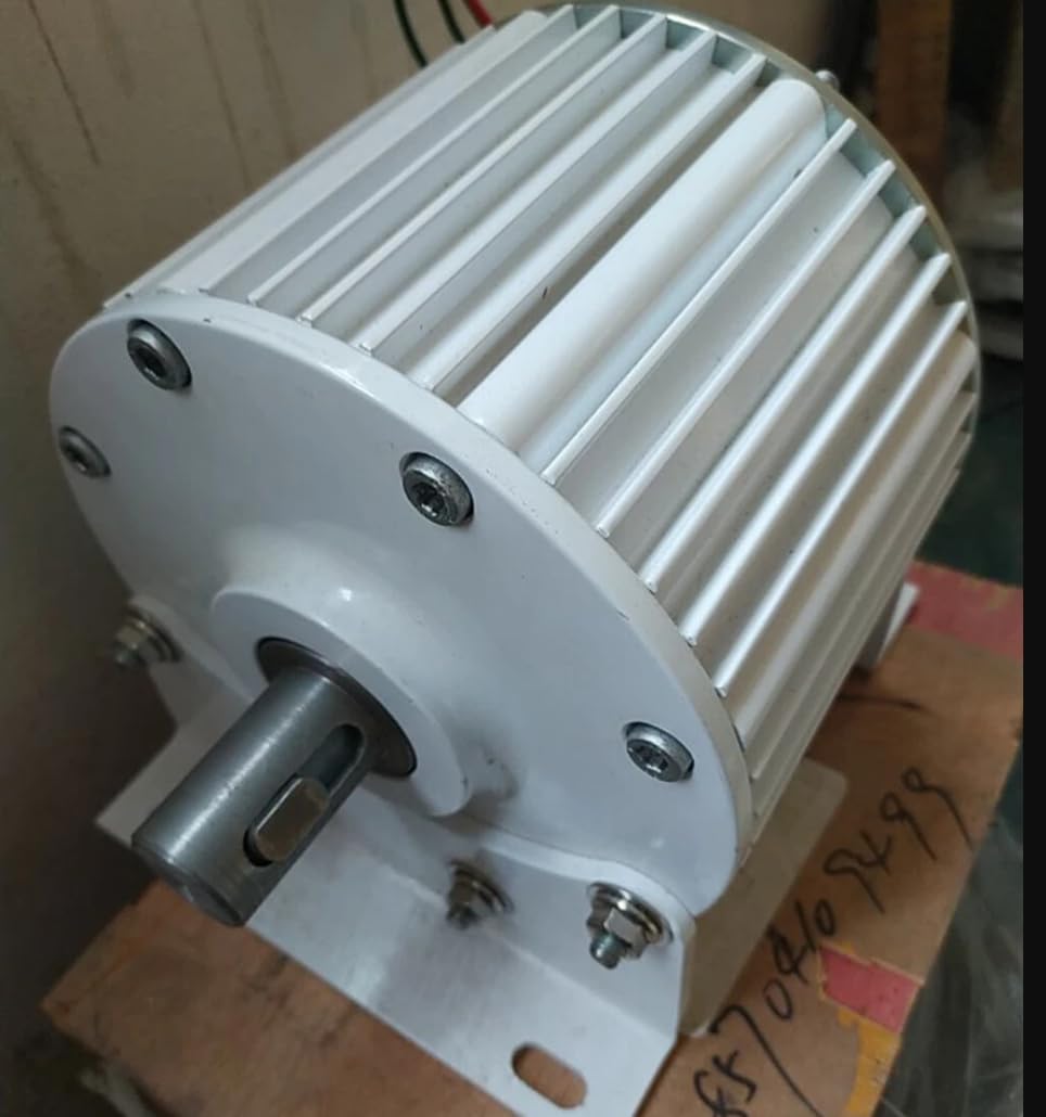 3000W 48V 500RPM AC Magnetgenerator 3 Phasen Getriebelloser Permanentmagnet Generator mit Sockel Lichtmaschine Für Windkraftanlagen