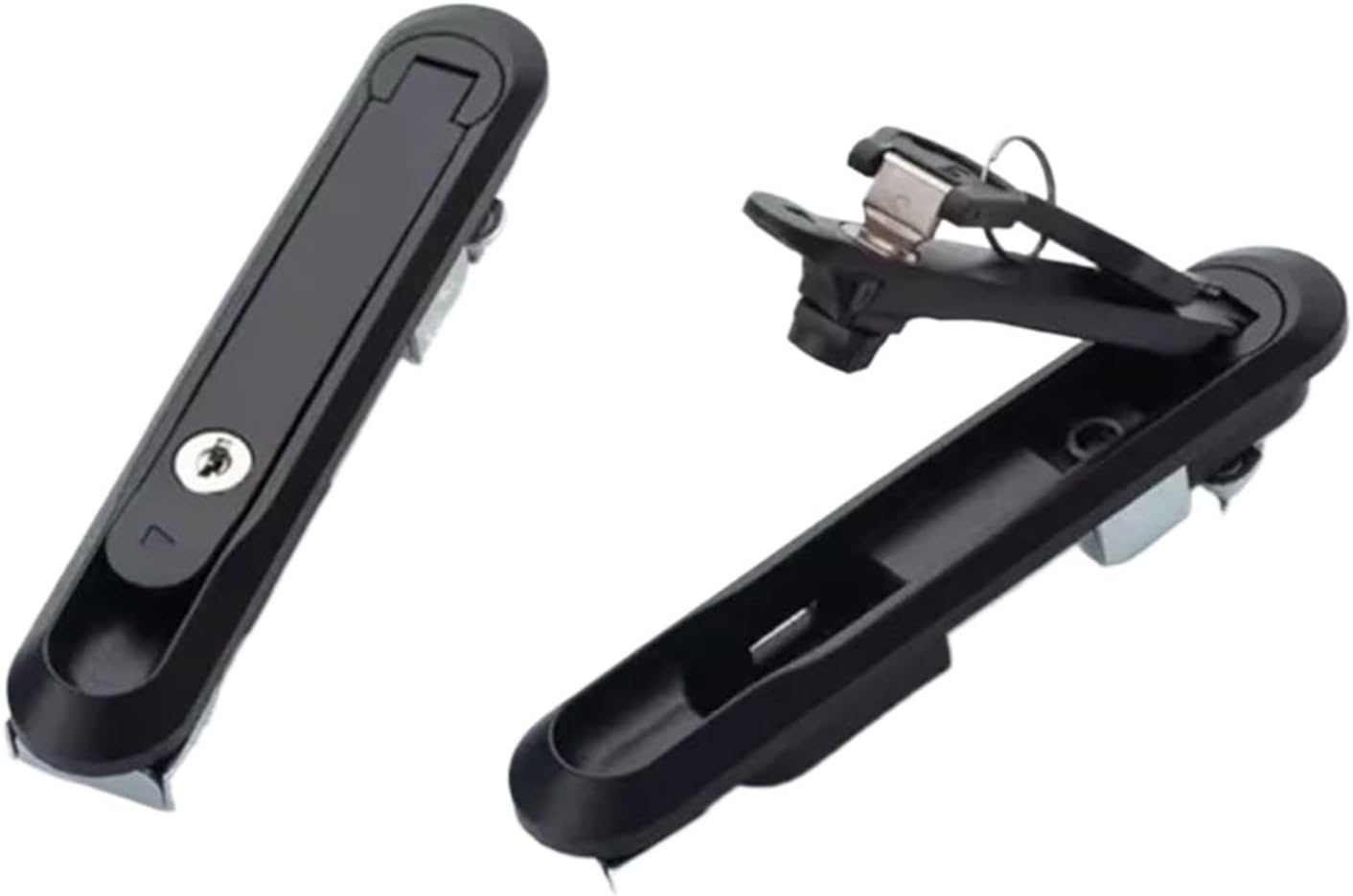 6.3 Inch 160mm Electric Cabinet Panel Cam Lock Push Type Pop Up Hardware Door Lock 1Pcs(Black)