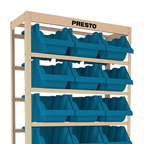 Kit Estante Gaveteiro com 21 Gavetas Prática N°7 Azul-PRESTO-8014A