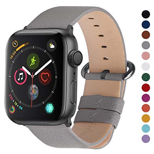 Fullmosa Compatible Apple Watch Band 38mm 40mm 42mm 44mm Leather Compatible iWatch Band/Strap