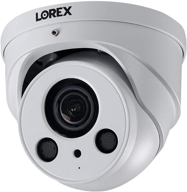 70% Off Everything Lorex LNE8964AB 4K Ultra HD Resolution 8MP Motorized Varifocal Outdoor IP Audio 4X Optical Zoom Camera 250 Feet IR Night Vision Indoor and Outdoor 1 - White Dome Camera