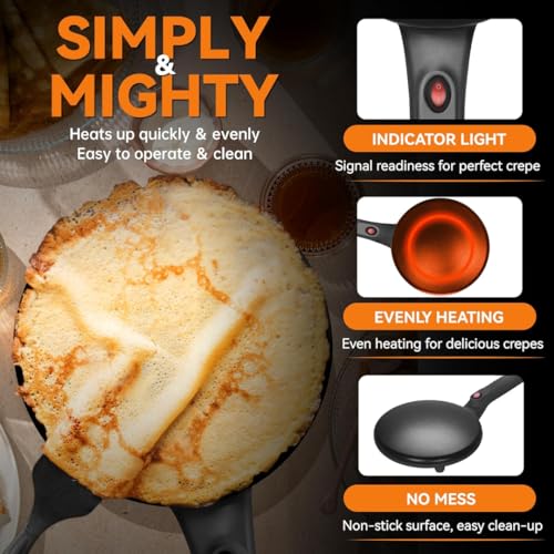 ELMVIA Electric Crepe Maker - Image 2 of 9