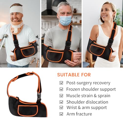 Image of Arm Sling Shoulder Immobilizer for Men & Women, Rotator Cuff Support Brace