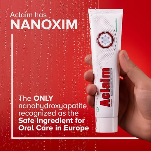 Image of Aclaim Toothpaste for Remineralisation | Protect Teeth Enamel | Prevent Tooth Decay | Repair Enamel | Gum Care | Teeth Whitening | Fluoride-free Tooth paste for Complete Oral Care (Pack of 2) 70g each
