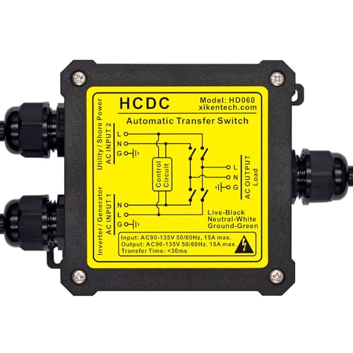 AC120V 15Amp Automatic Transfer Switch ATS