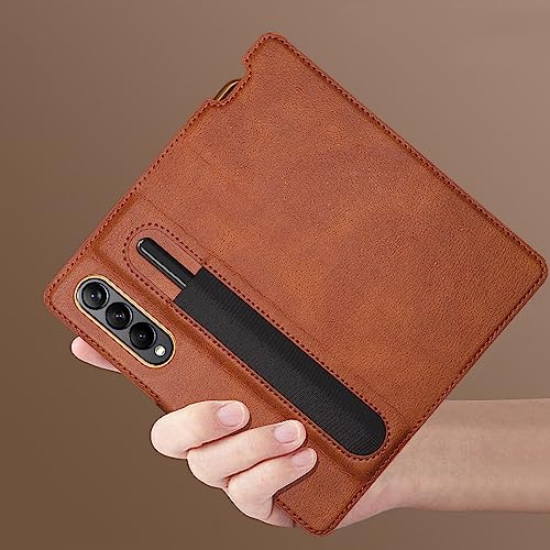 Housse cuir Galaxy Z Fold 3 rouge idéale pour vos déplacements - 5