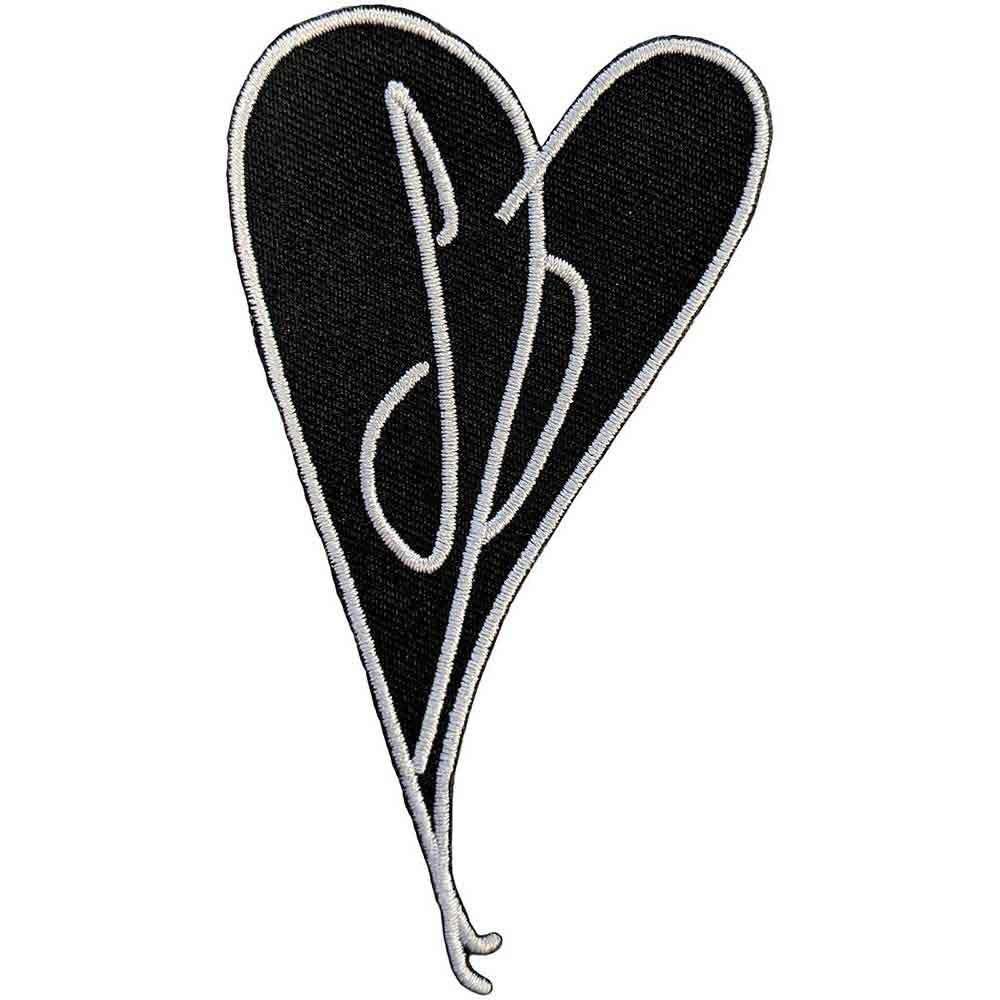 Rock Off Officially Licensed Products Black The Smashing Pumpkins Gish Heart Woven Patch Size Accessory Size