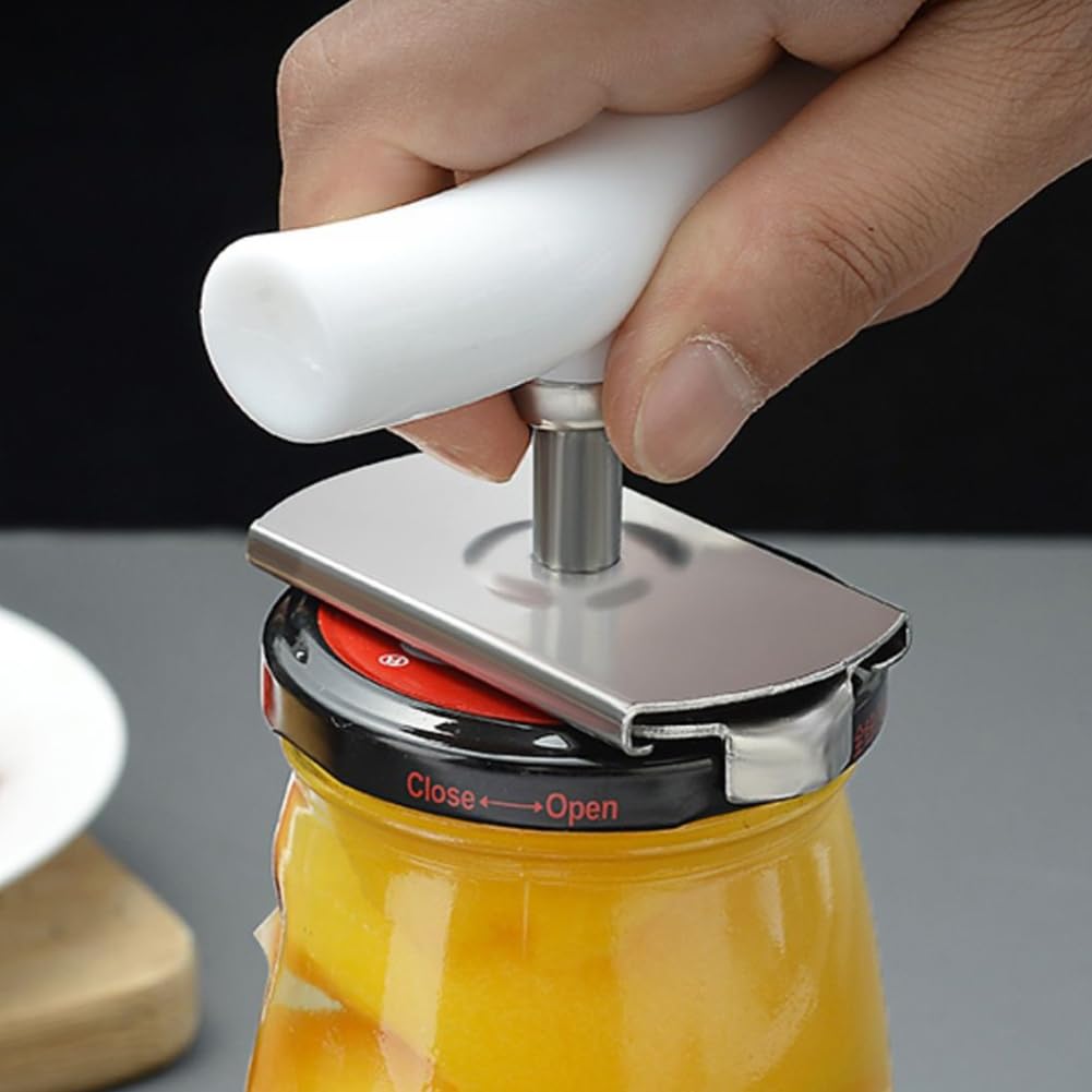 Stainless Steel Adjustable Jar Opener for Weak & Arthritic Hands - Easy-to-Use Bottle Opener for Elderly Users & Seniors