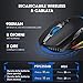 immagine 2PICTEK Mouse Gaming Wireless RGB Ricaricabile, Mouse da Gaming Wireless & Cablato di Type C a Doppia modalità, 10000Hz+10000DPI, 8 Pulsanti Programmabili, Disegno Ergonomico per PC