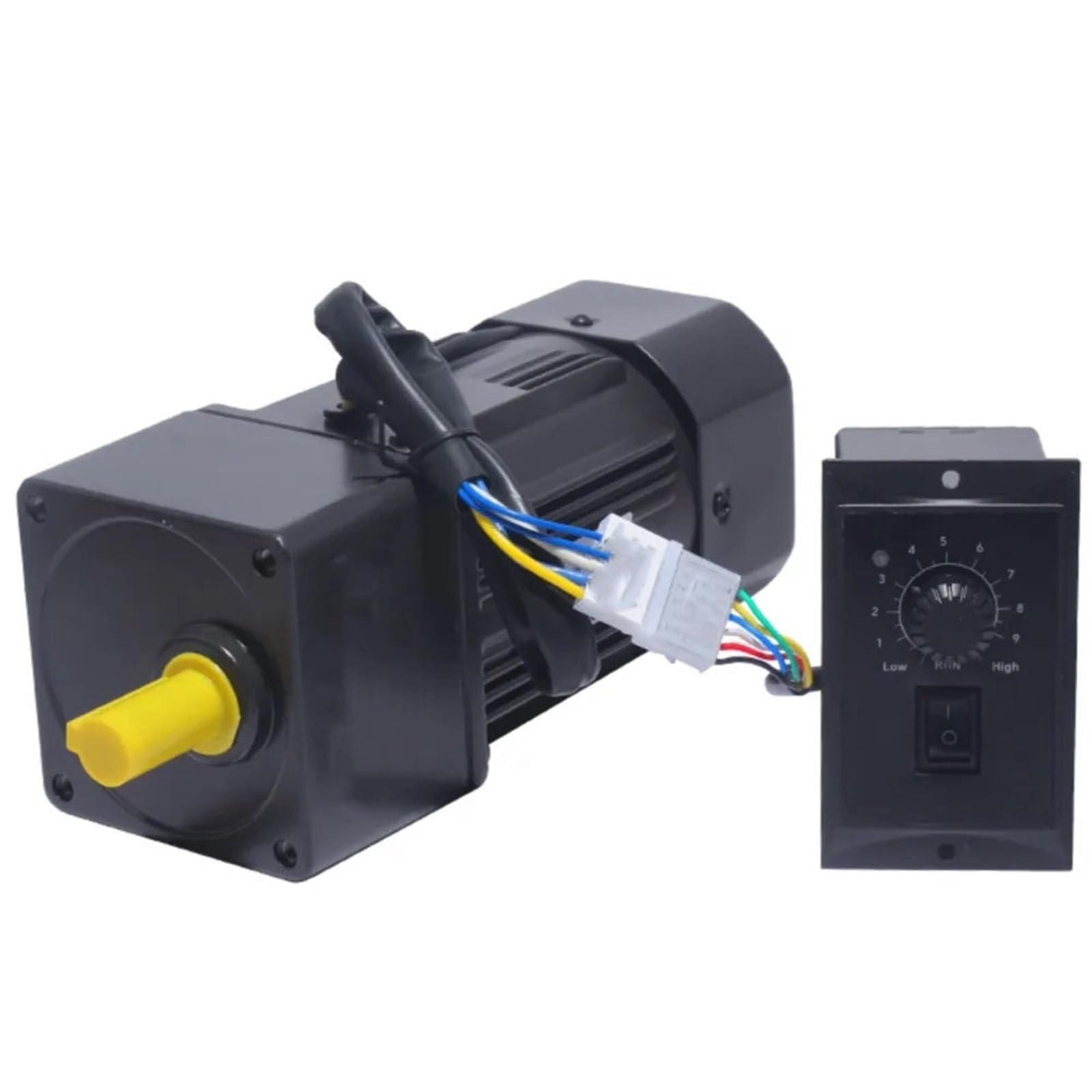 Motorreductor reversible de 90 W 5RK90GU-CF, reductor de velocidad de 220 V CA, monofásico, 90 x 90 mm, motor de velocidad ajustable. Reducción de par(15K 90RPM)