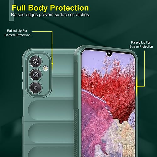 Image of amazon basics Back Case Cover for Samsung Galaxy A25 5G | Compatible for Samsung Galaxy A25 5G Back Case Cover | Liquid Silicon Case for Samsung Galaxy A25 5G with Camera Protection | DarkGreen