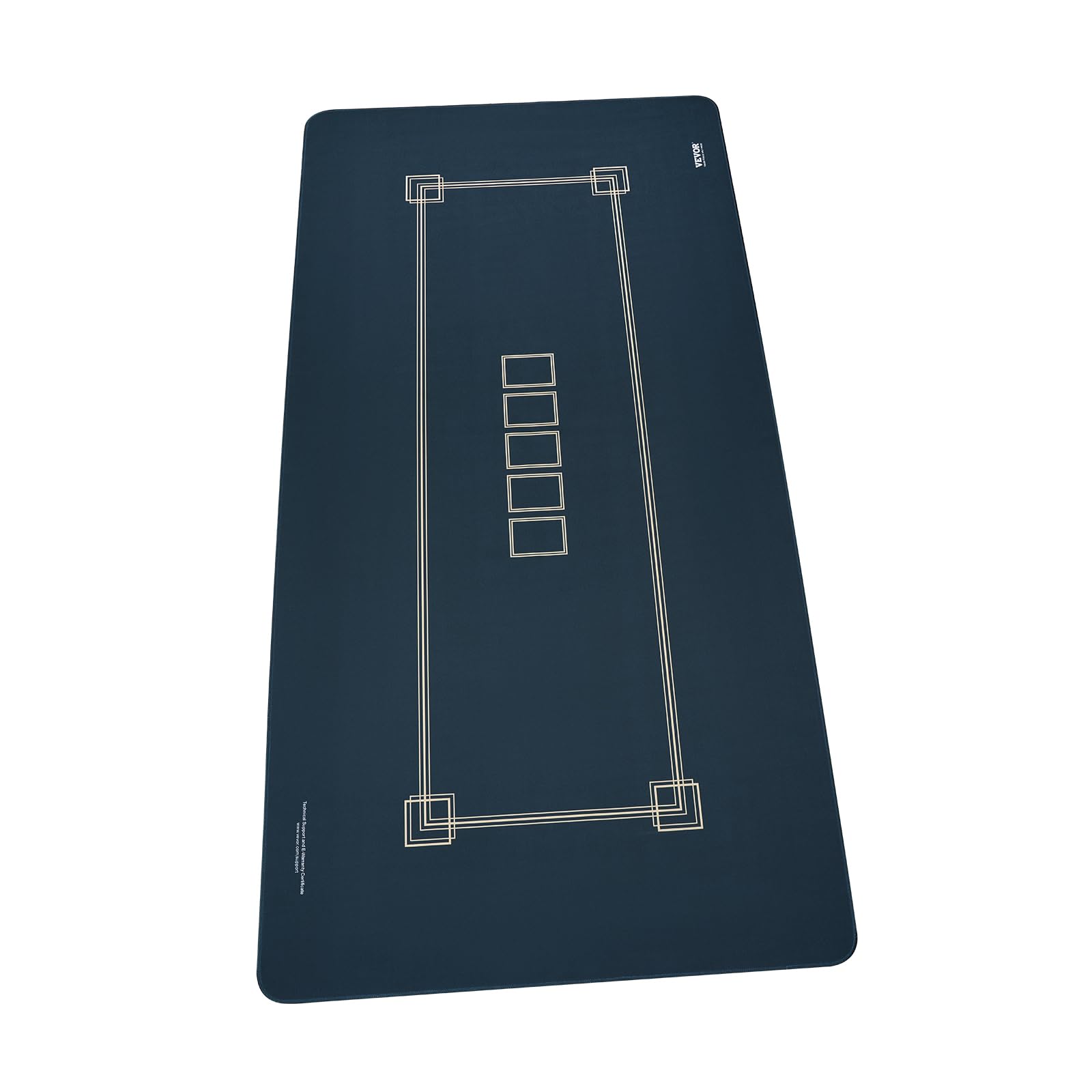 VEVOR Tapis de Poker Pliable 180x90 cm, Tapis de Jeu de Cartes pour 6 à 8 Joueurs avec Sac de Transport, Nappe de Table de Poker pour Jeux de Poker Étanche, Salle de Poker, Rectangulaire, Vert