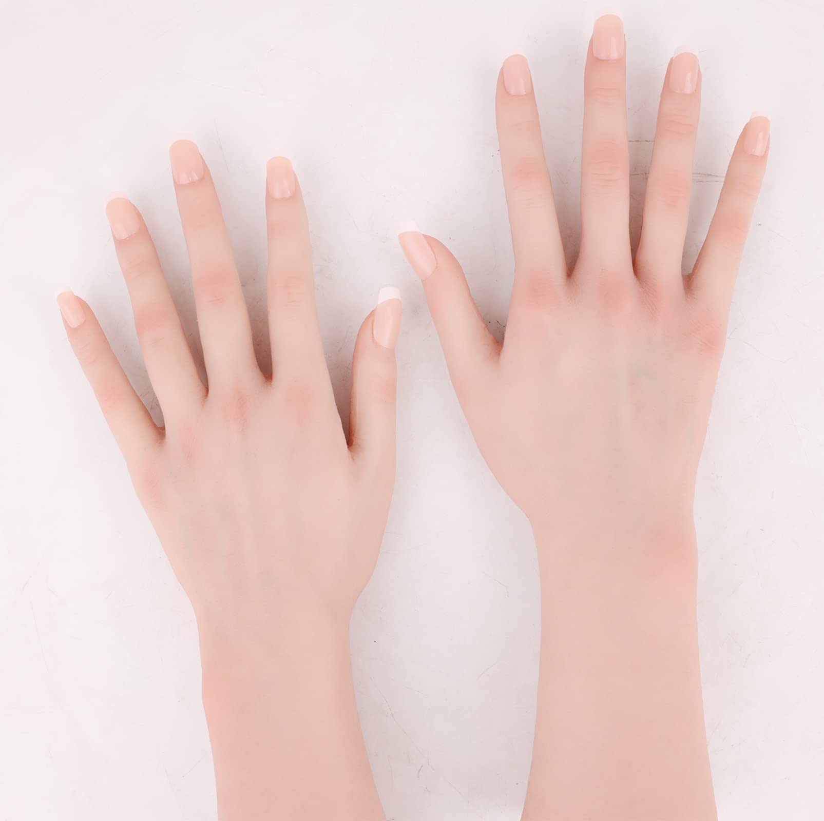 YRZGSAWJ Silicone Tattoo Practice Model - Realistic Female Mannequin Hand, Articulated Lifelike Posable (Right Hand, 2#)