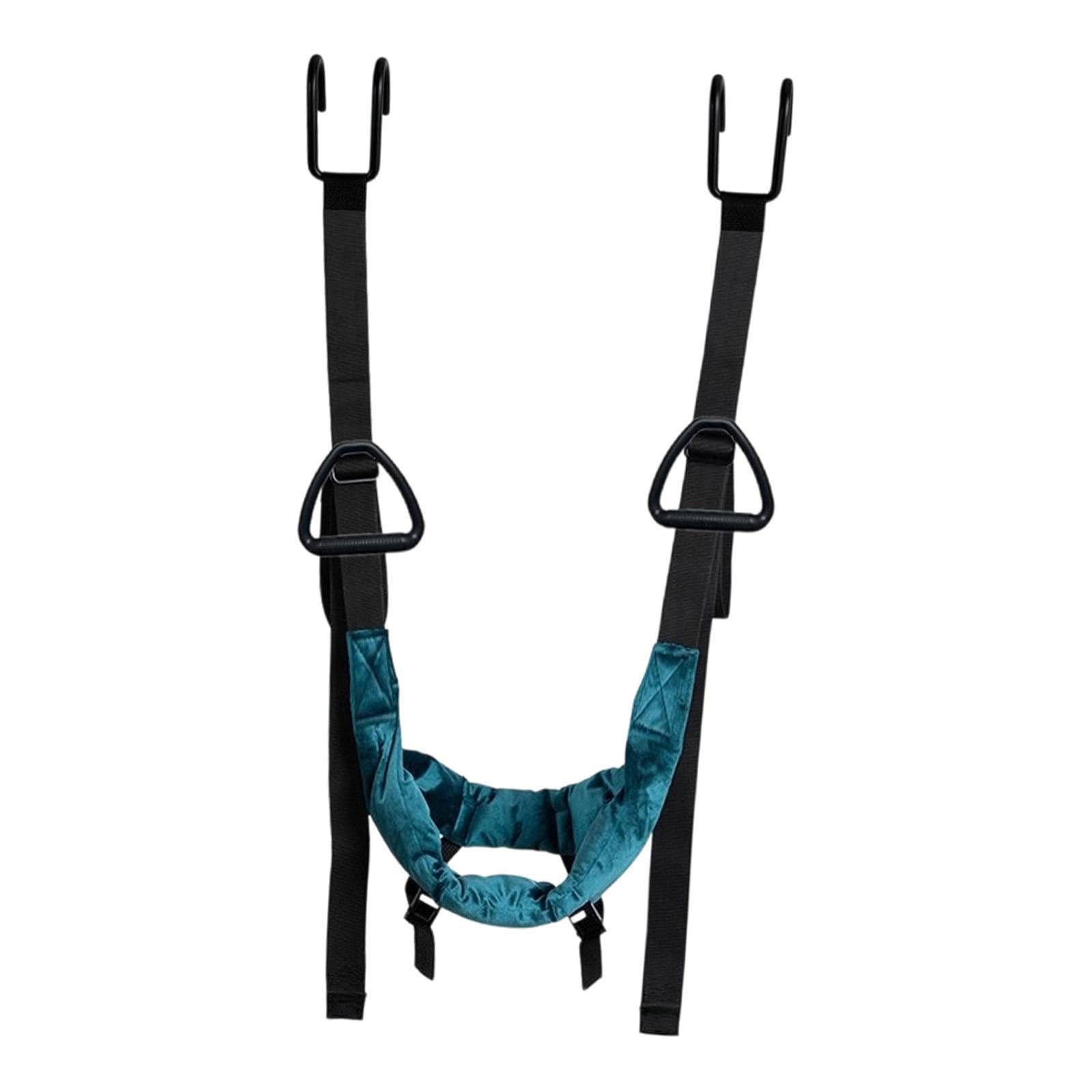 Dispositif de Traction Cervicale, Sangle d'étirement Cervicale, Appareil de Traction Du Cou, Hamac d'étirement Du Cou, Harnais de Suspension, pour Soulagement de la Douleur Cervicale, avec PoignÉe