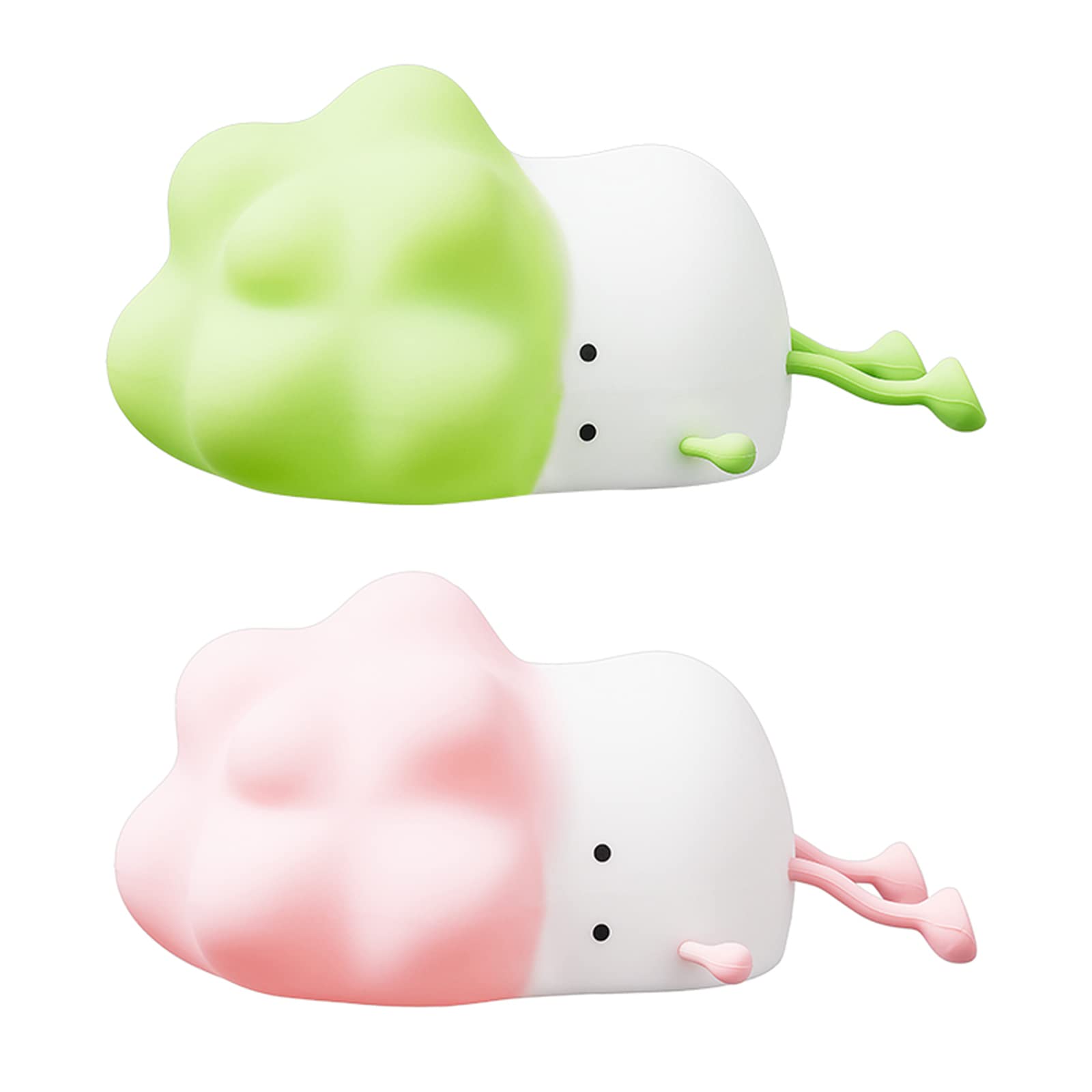 RAZURE Mini lámpara LED de escritorio, bonita lámpara táctil de silicona con temporizador, luz nocturna portátil ajustable para niños, estudiantes, regalos, adornos de escritorio