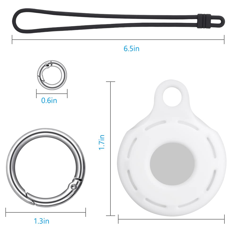 Ainiv Llavero para AirTag, 1 Pieza Llaveros para AirTag Funda Protectora de Silicona, Localizador Keychain Portátil Antipérdida, Protectora Funda Mascotas y Mochilas — view 34