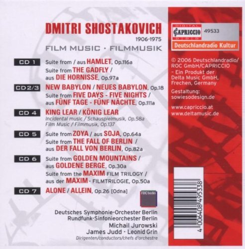 Shostakovich: musiques de film