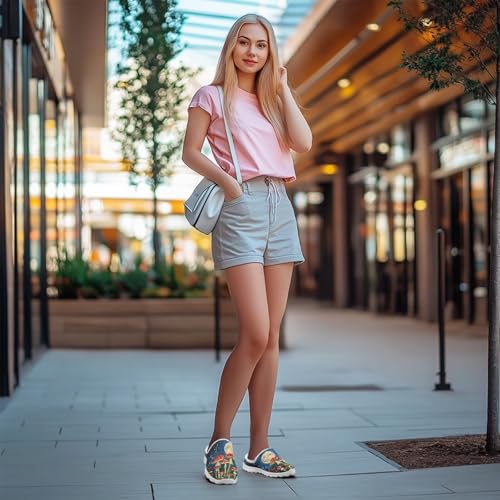 Binienty Women Mules Breathable Mesh Slip on Backless Walking Sneakers for Outings Shopping Camping4